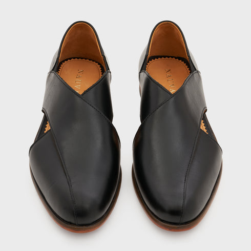 Peshauri 2.0 | Black Leather
